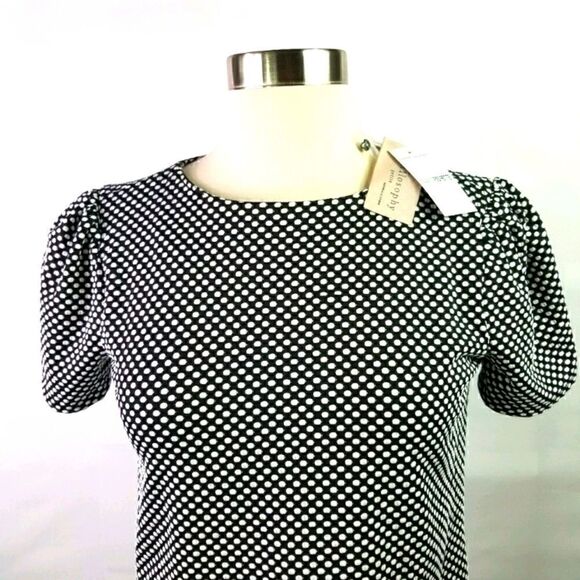 Black White Short Sleeve PHILOSOPHY TOP. SIZE PXS. - Picture 1 of 12